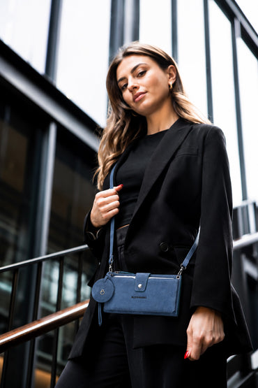 Iris Lozan Genuine Leather Crossbody Phone Wallet Bag