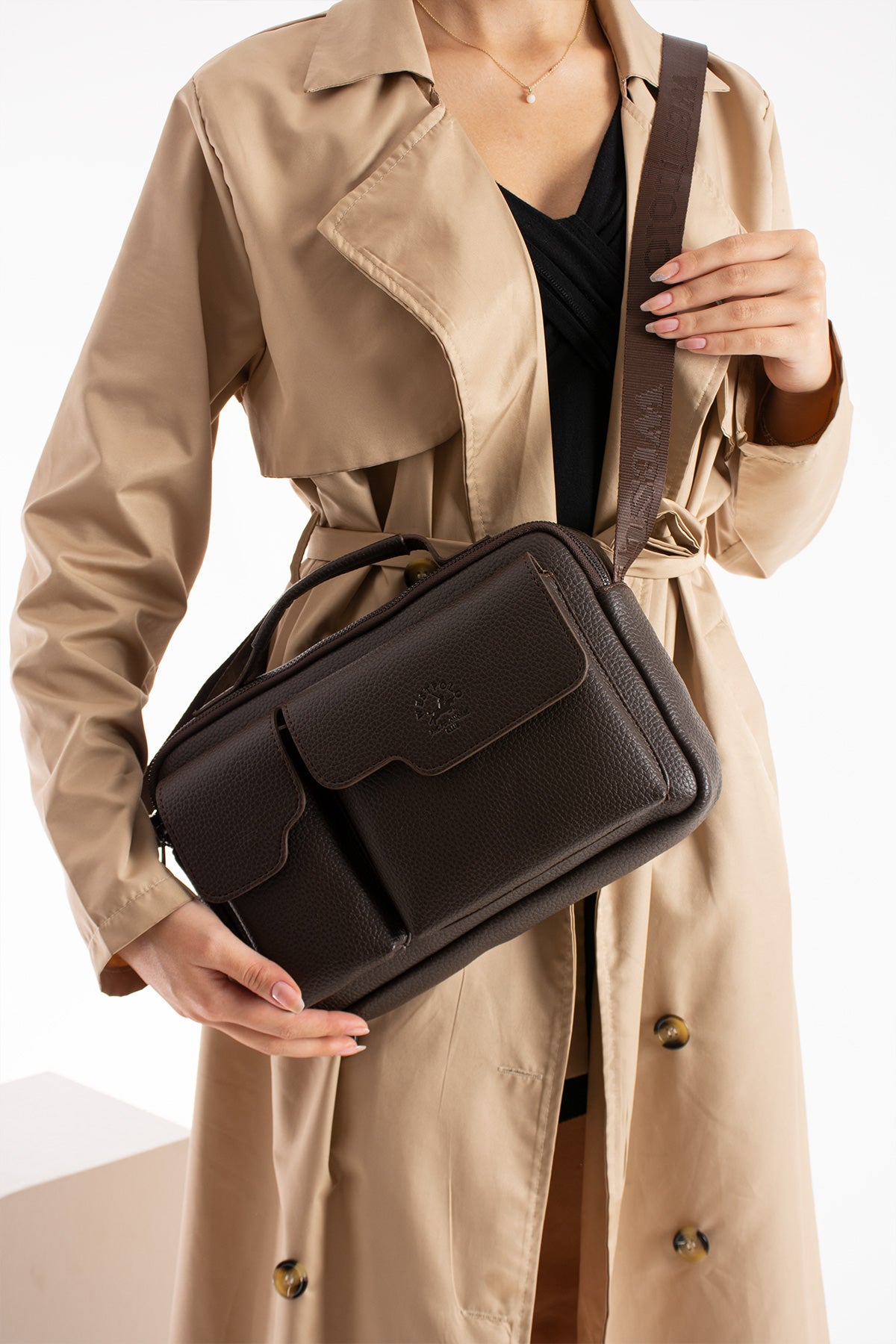 PU Leather Messenger Bag, 4026