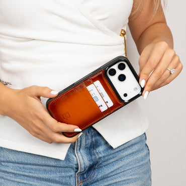 Flex Cover Leather iPhone 17 Pro Case with Card Holder