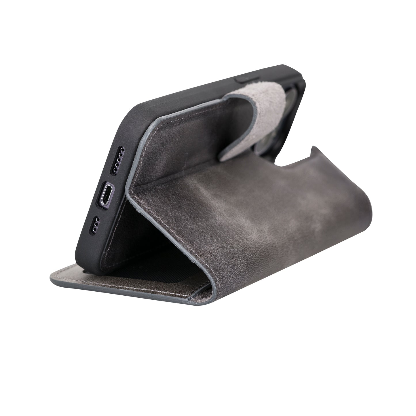 Magic iPhone 13 Pro Detachable Leather Wallet Case