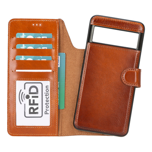Magic Google Pixel 10 & 10 Pro / Pixel 11 & 11 Pro Leather Detachable Wallet Case