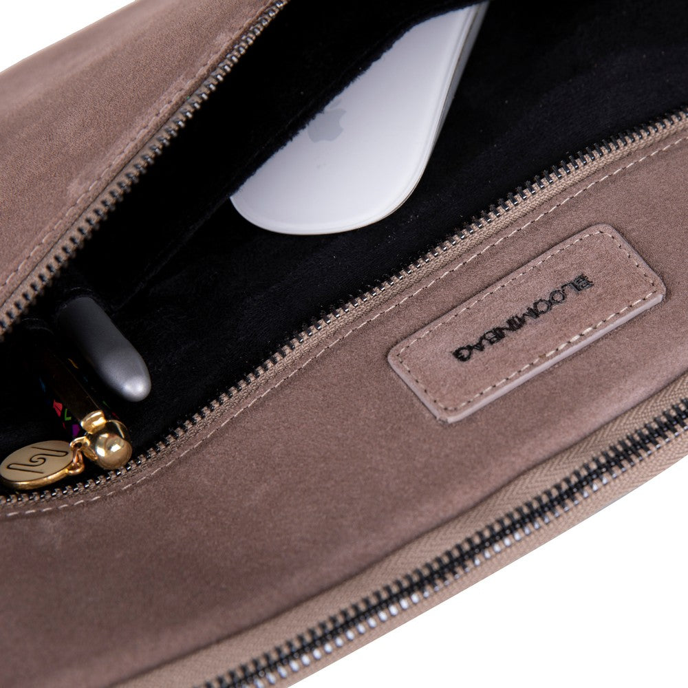 Mist Still Genuine Suede Leather 15-16 Inch MacBook & Laptop Sleeve