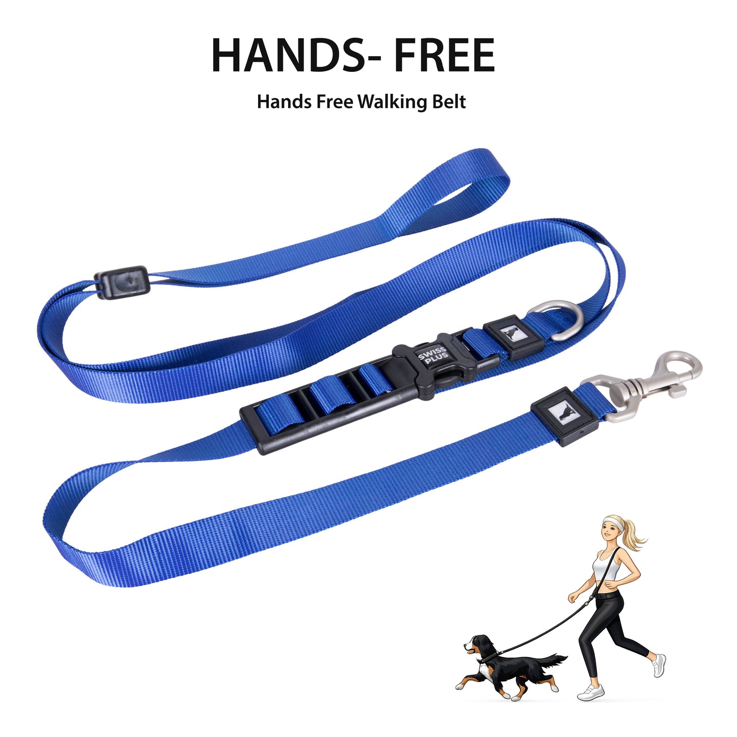 Solid Color Hands Free Leash