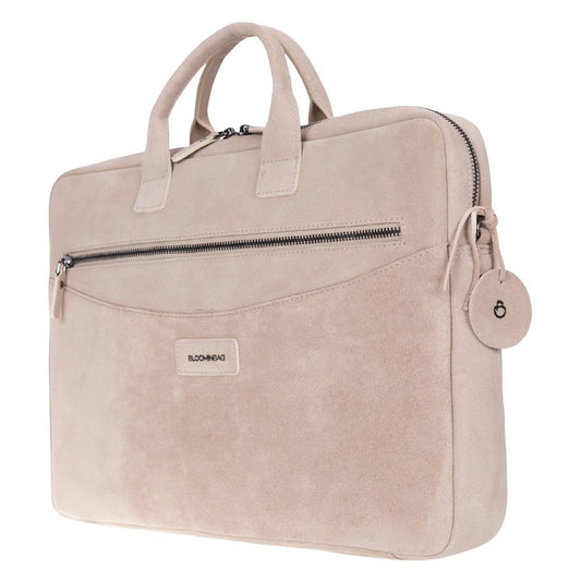 Mint Still Genuine Suede Leather 15-16 Inch MacBook & Laptop Bag