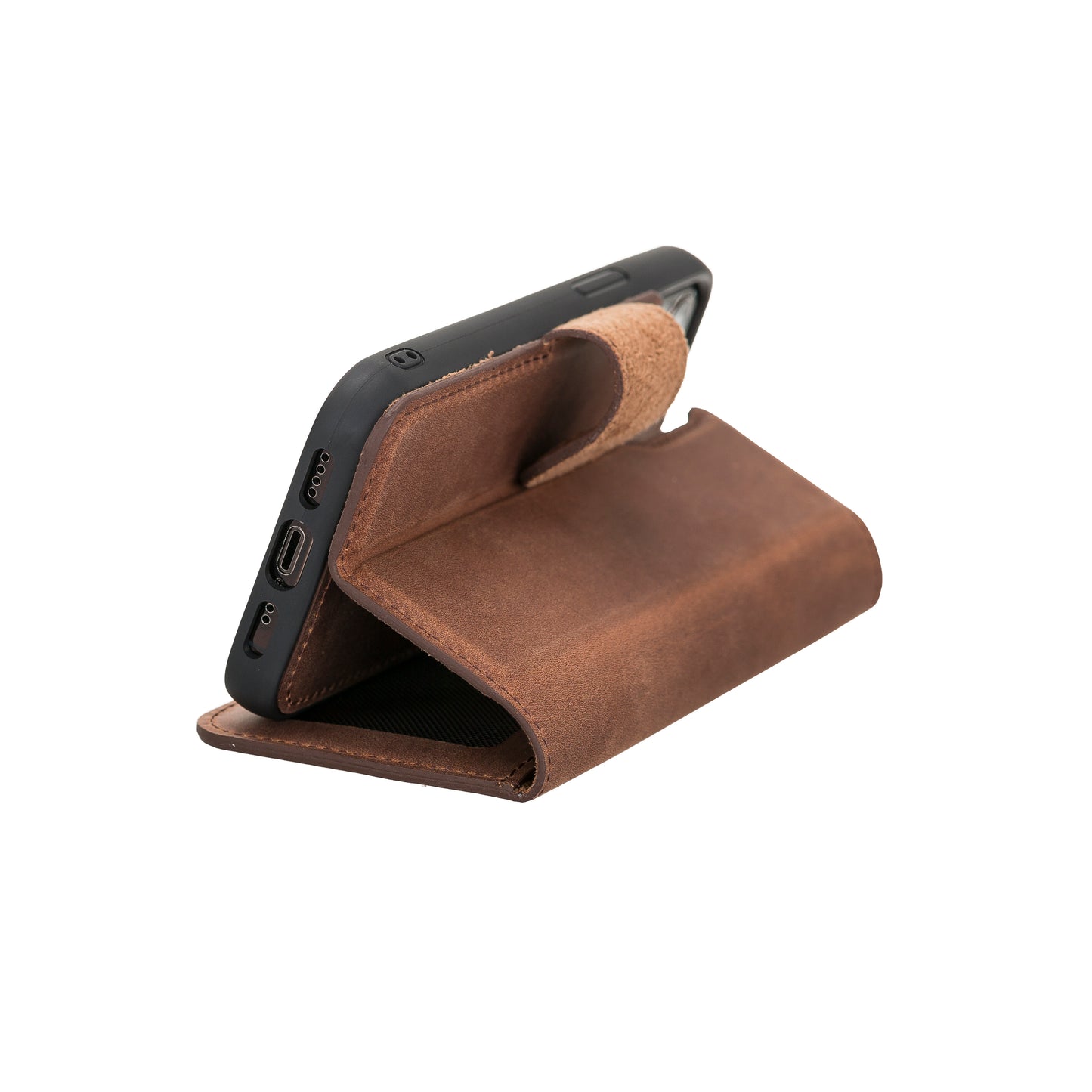 Liluri iPhone 12 Mini Detachable Leather Wallet Case