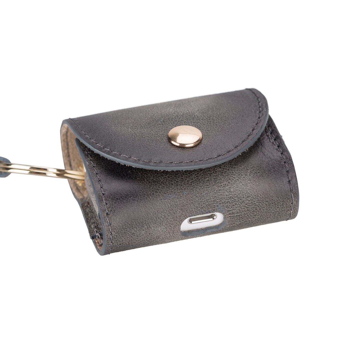 Mai Snap AirPods 3 and AirPods 4 Leather Case with Hook