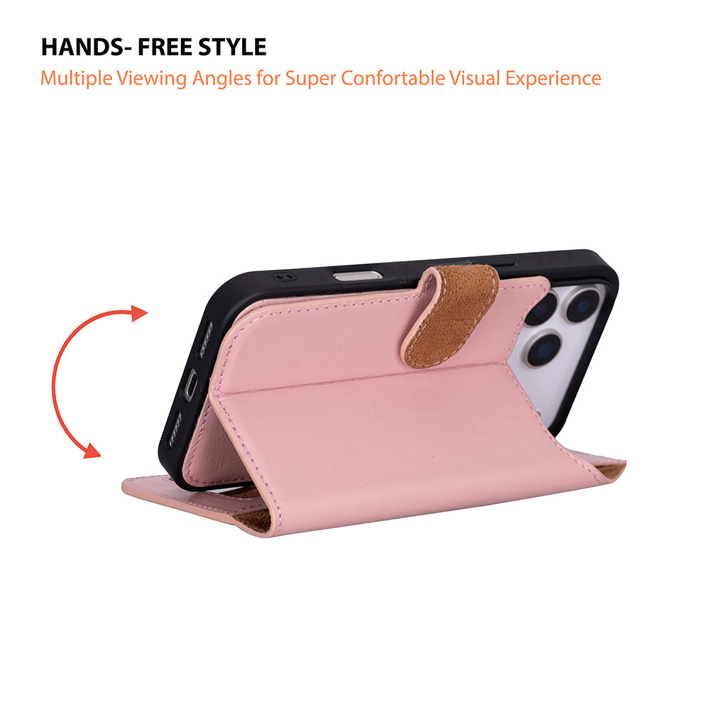 Magic iPhone 17 Pro Leather Detachable Wallet Case