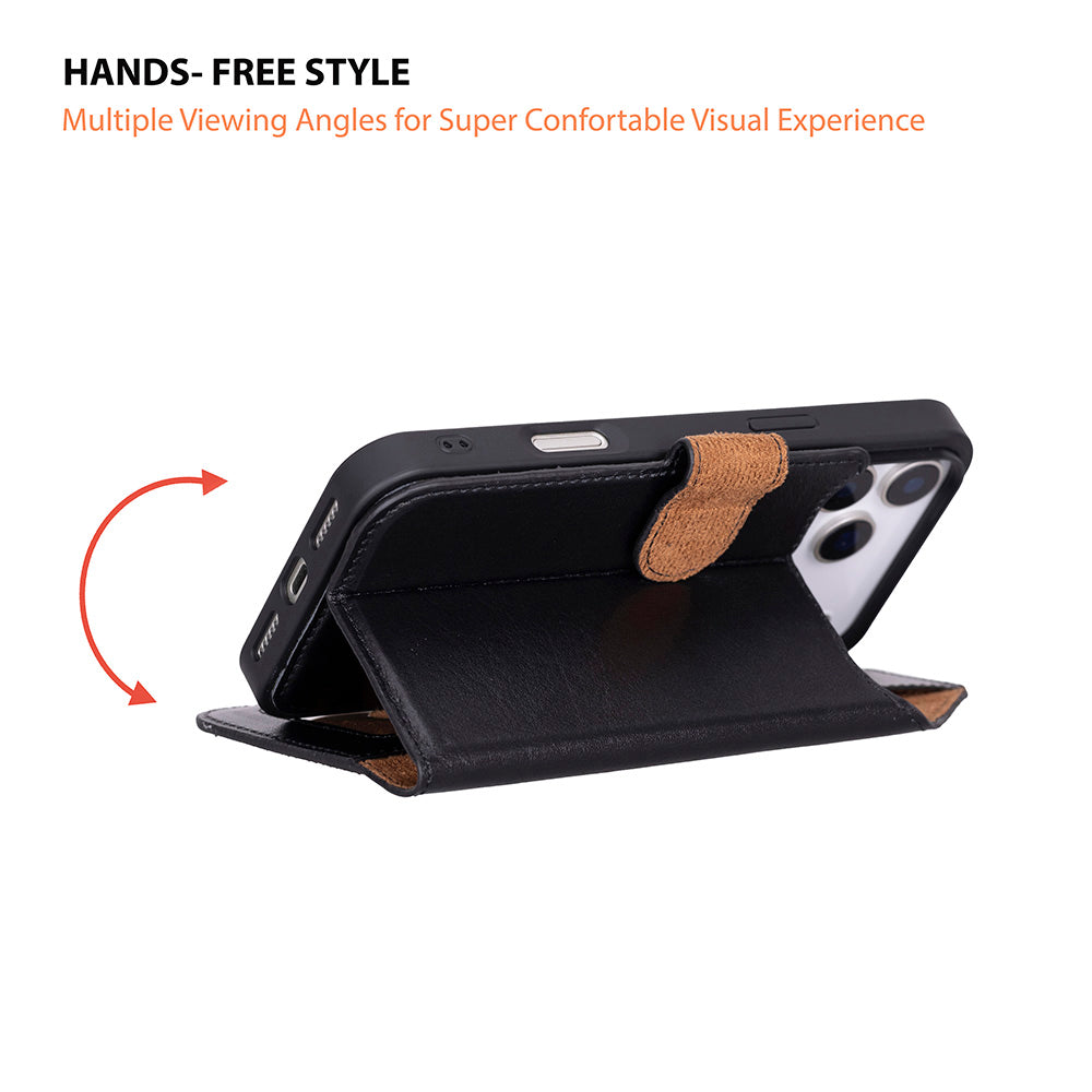 Magic iPhone 18 Pro Max Leather Detachable Wallet Case