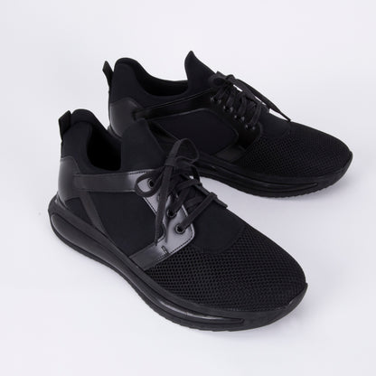 Trust Shoes D2535 Leather Men’s Sneaker - Black