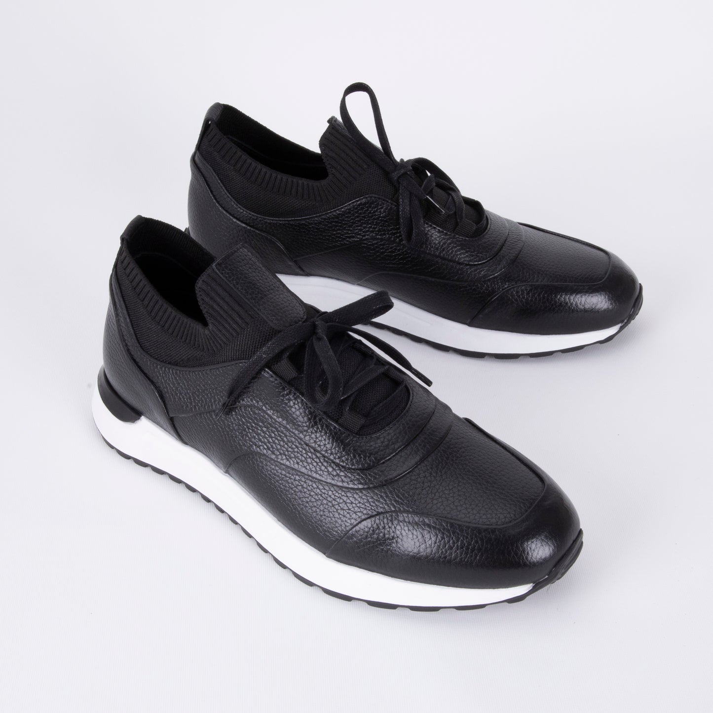 Trust Shoes D546T Leather Men’s Sneaker - Black