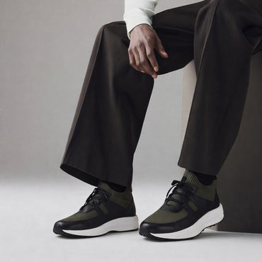 Trust Shoes D4203Y Leather Men’s Shoes - Green/Black