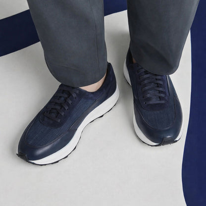 Trust Shoes D4200Y Leather Men’s Shoes - Navy