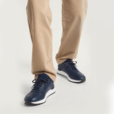 Trust Shoes D546T Leather Men’s Shoes - Navy