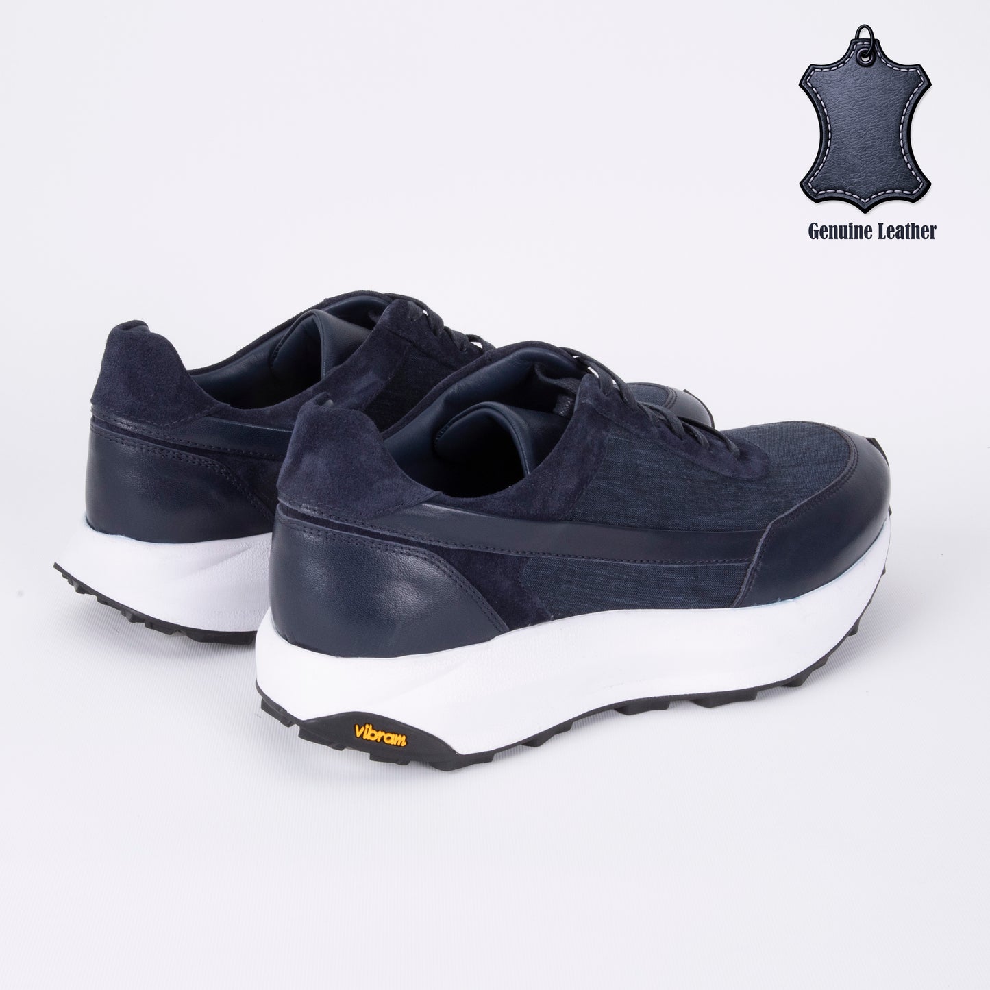 Trust Shoes D4200Y Leather Men’s Shoes - Navy