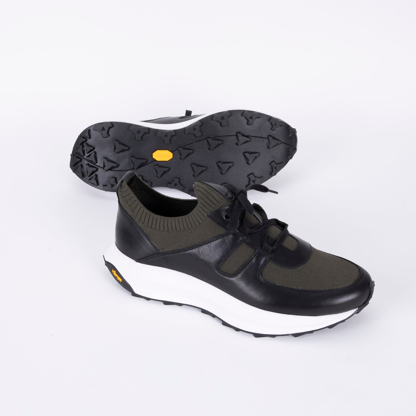 Trust Shoes D4203Y Leather Men’s Shoes - Green/Black