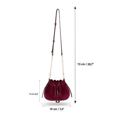 Valentina Women's Suede Leather Bag