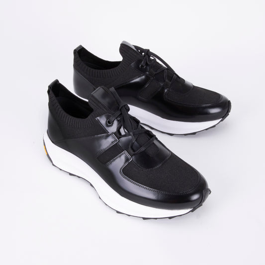 Trust Shoes D4203Y Leather Men’s Shoes - Black/Black