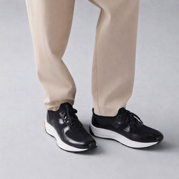 Trust Shoes D4203Y Leather Men’s Shoes - Black/Black