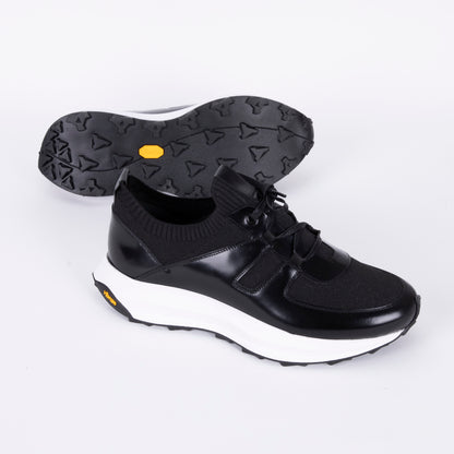 Trust Shoes D4203Y Leather Men’s Shoes - Black/Black