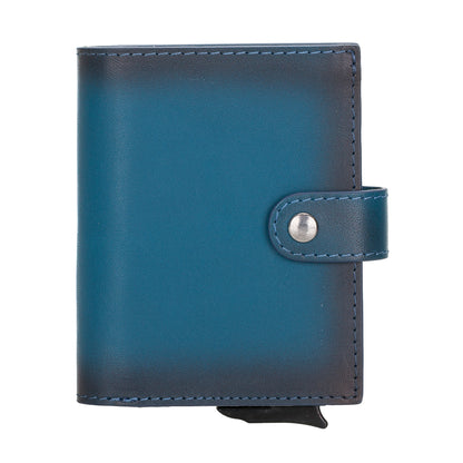 Palermo Mechanical Leather Card Holder