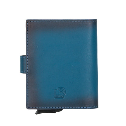 Palermo Mechanical Leather Card Holder