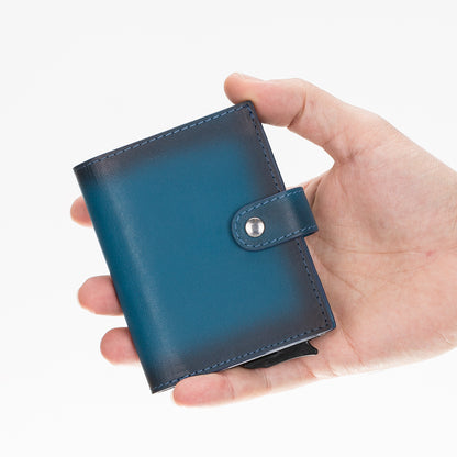 Palermo Mechanical Leather Card Holder
