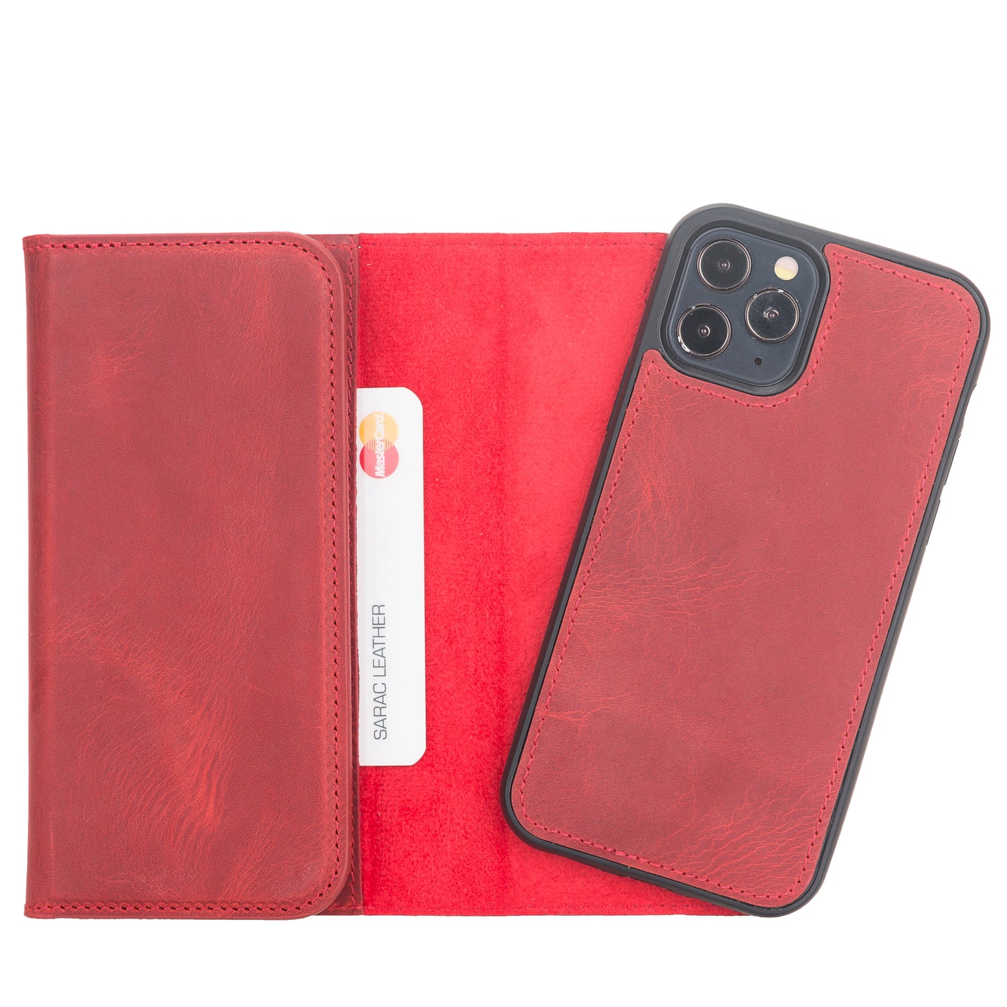 Santa iPhone 12 Pro Max Leather Detachable Wallet Case
