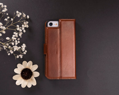 Magic iPhone 16E Leather Detachable Wallet Case