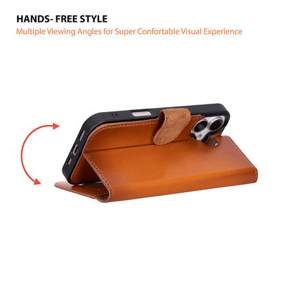 Magic iPhone 17 Leather Detachable Wallet Case