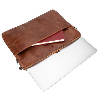 Hamilton Slim Leather Laptop / Tablet Sleeve