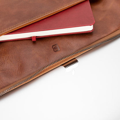 Hamilton Slim Leather Laptop / Tablet Sleeve