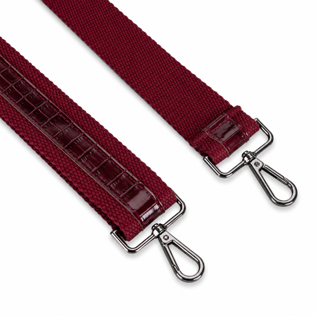 Burgundy Croco Still Genuine Suede Leather 15-16 Inch MacBook & Laptop Bag