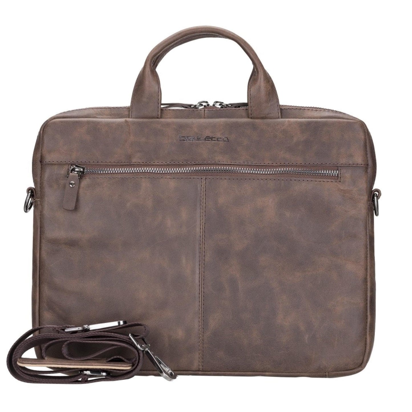 Bouletta 16" Apollo Genuine Leather Bags Apple MacBook Pro / Mac Book Air / Notebook Dark Brown