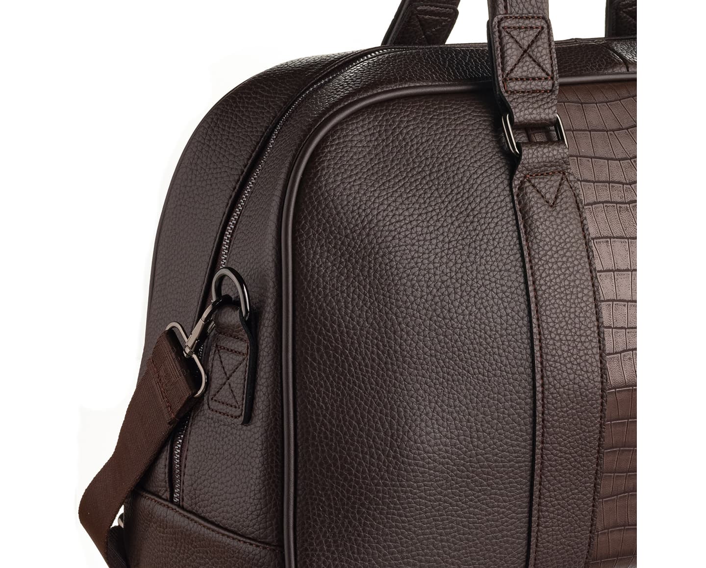 PU Leather Weekend Duffle Bag, 7027