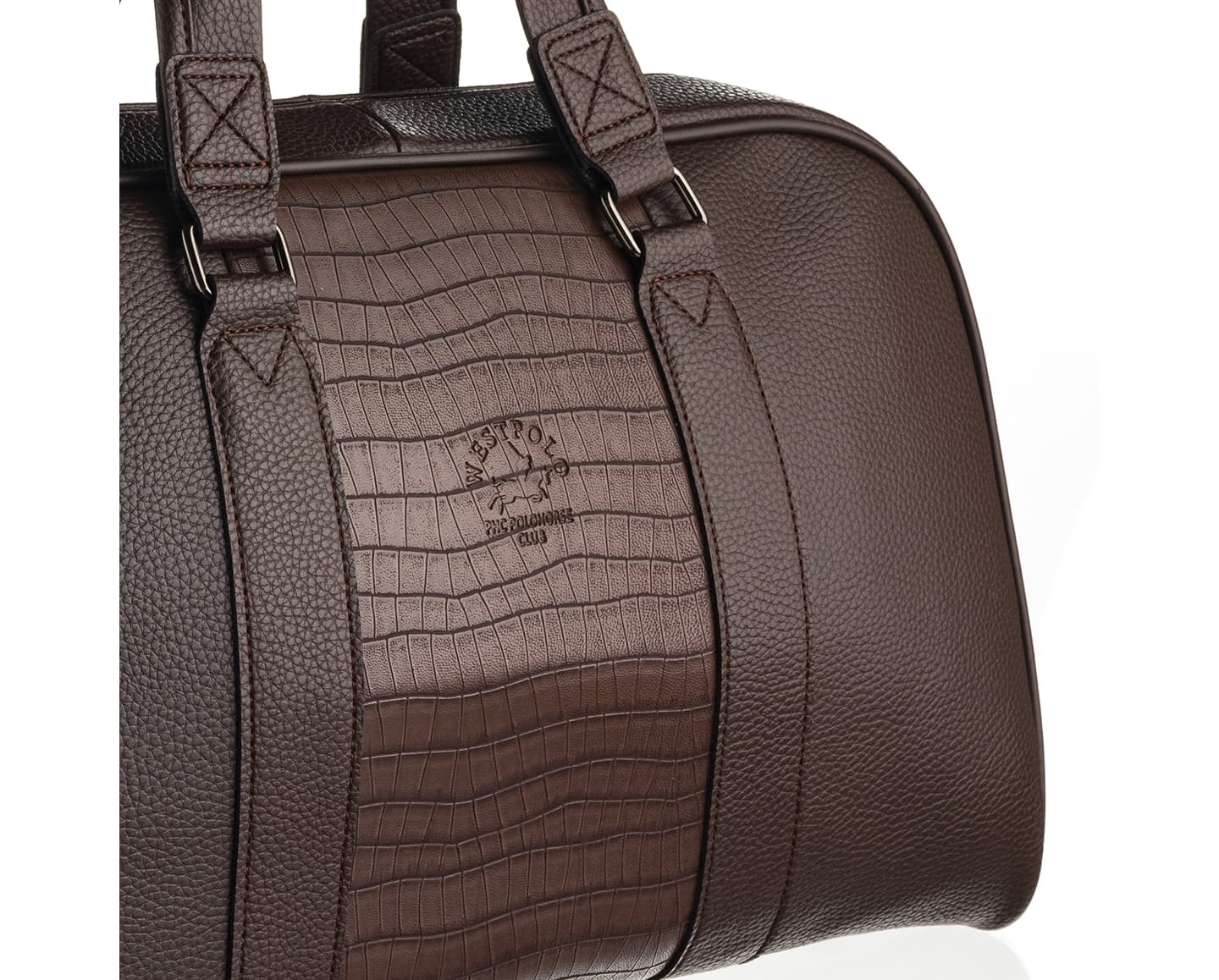 PU Leather Weekend Duffle Bag, 7027