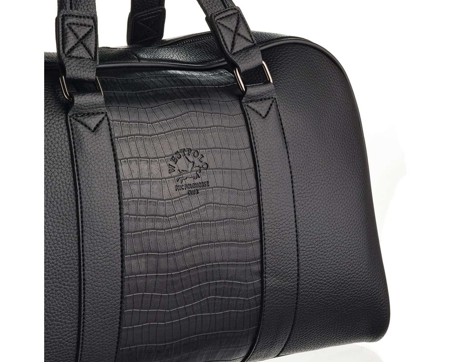 PU Leather Weekend Duffle Bag, 7027