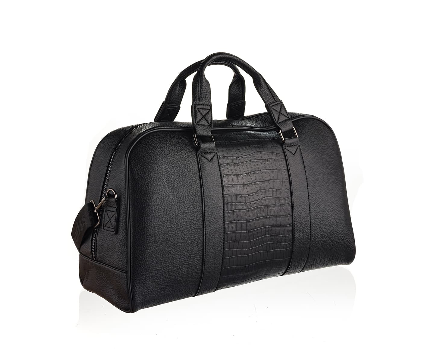 PU Leather Weekend Duffle Bag, 7027