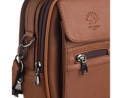 PU Leather Men's Handbag, 3001