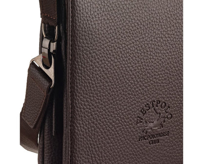 PU Leather Messenger Bag, 4002
