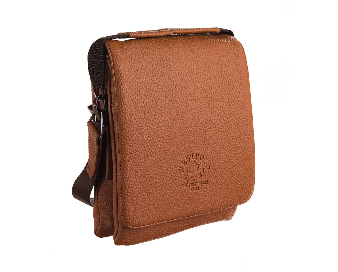 PU Leather Messenger Bag, 4002
