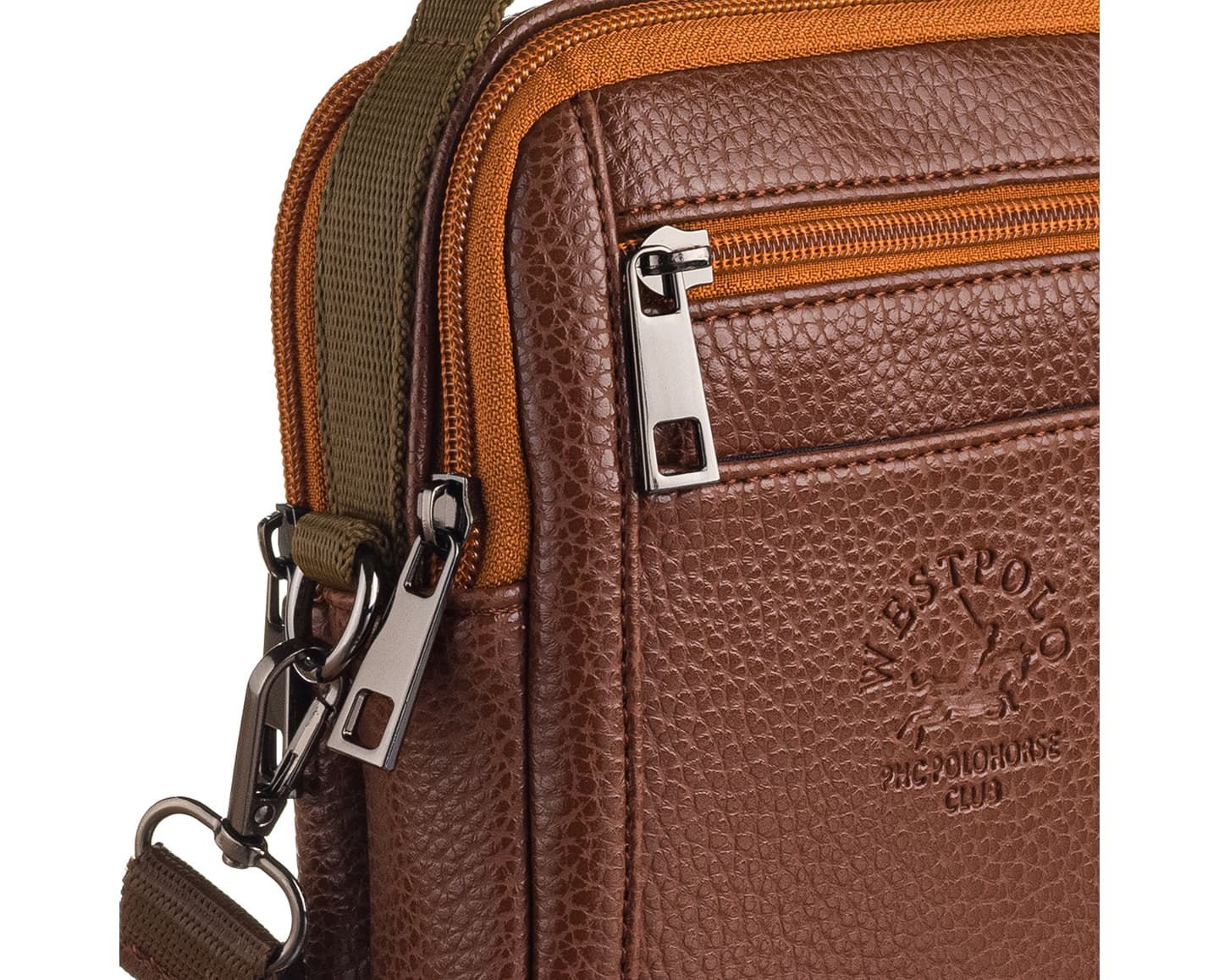 PU Leather Men's Handbag, 6045