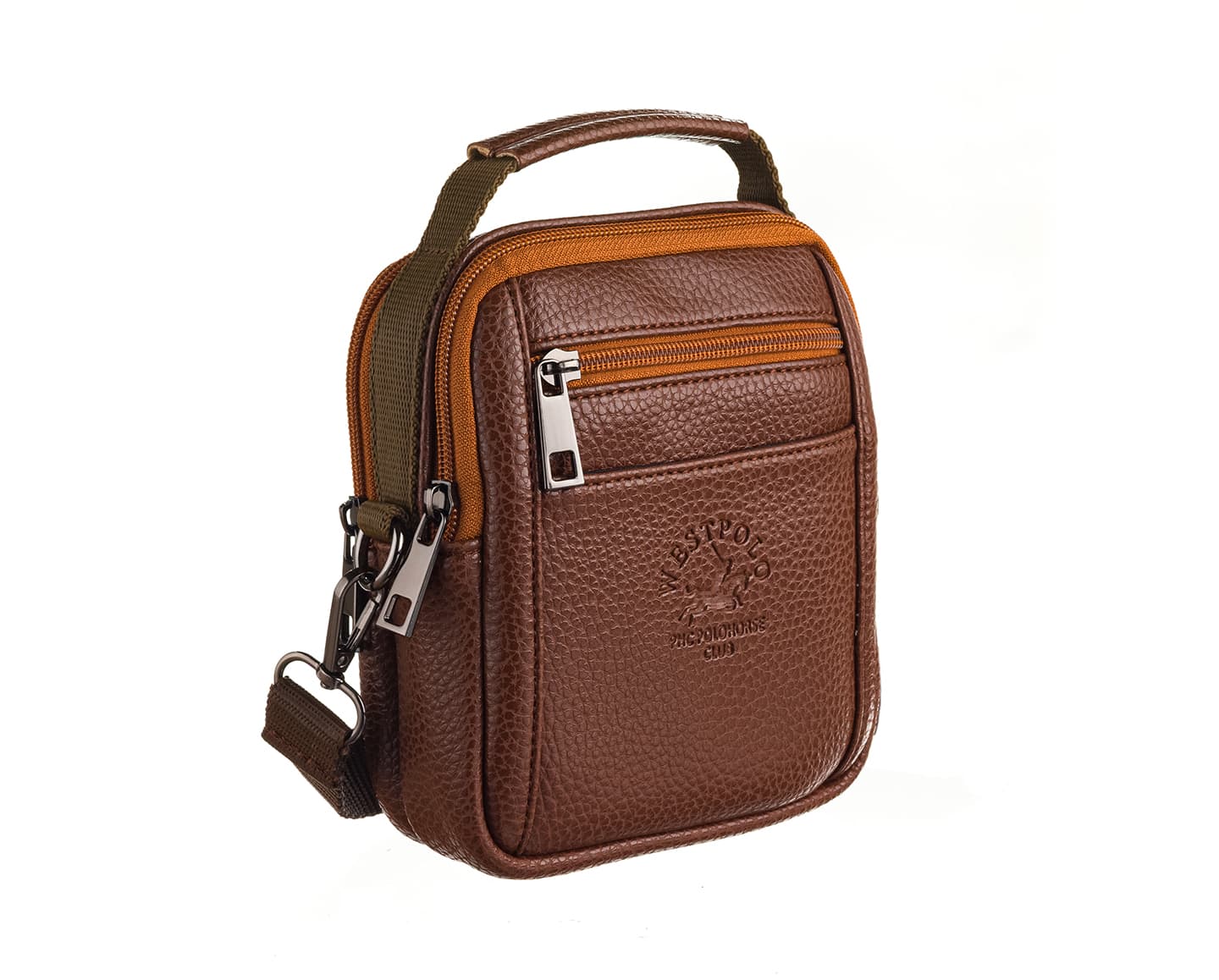 PU Leather Men's Handbag, 6045