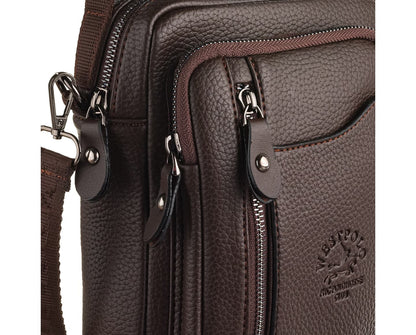 PU Leather & Canvas Men's Handbag, 7007