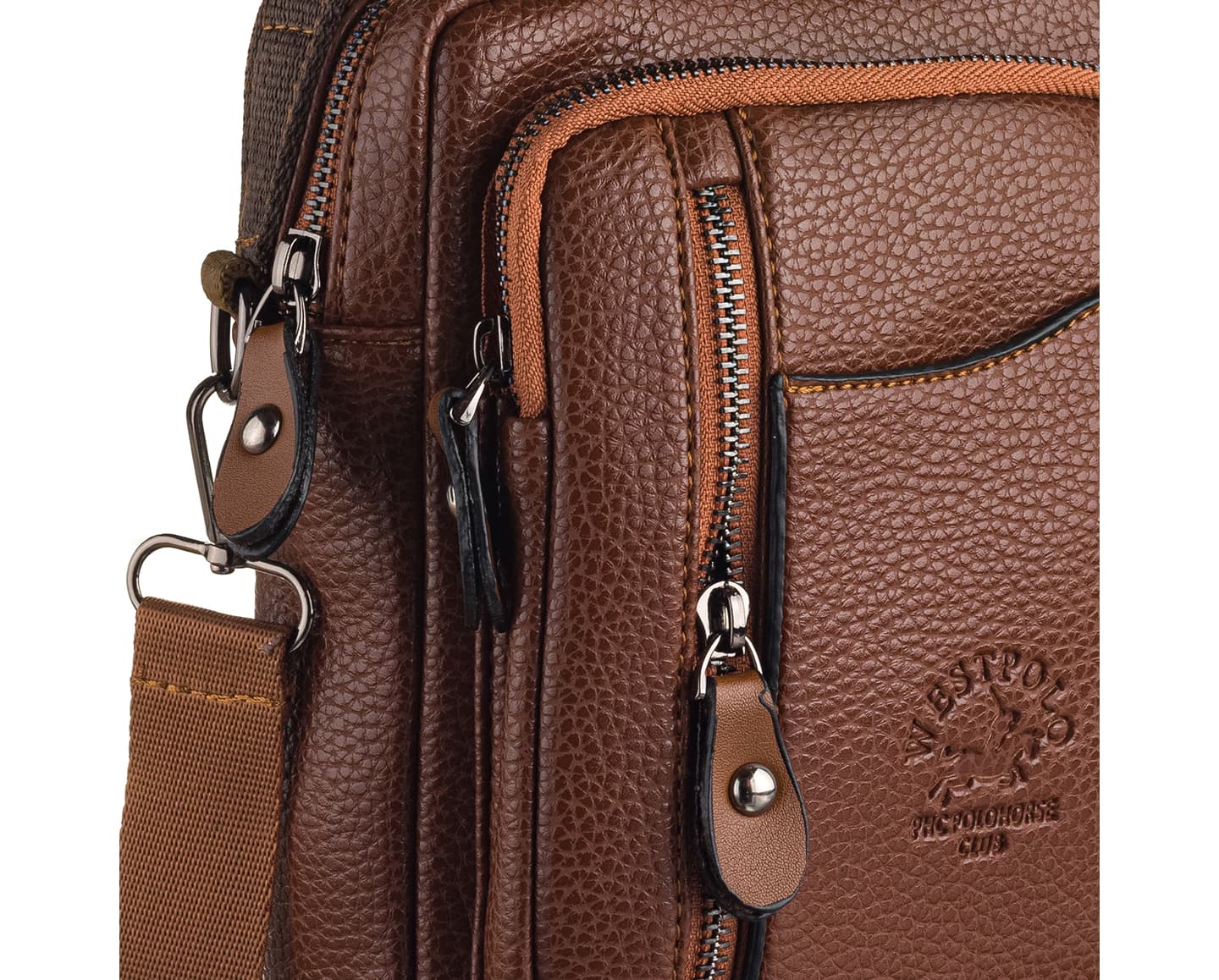 PU Leather & Canvas Men's Handbag, 7007