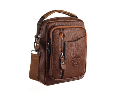 PU Leather & Canvas Men's Handbag, 7007