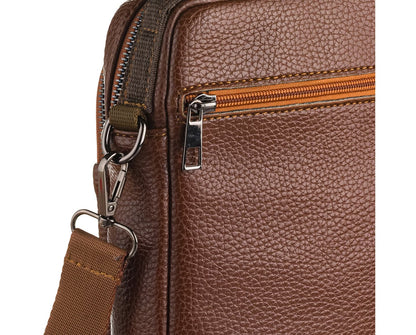 PU Leather & Canvas Men's Handbag, 7007