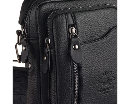 PU Leather & Canvas Men's Handbag, 7007