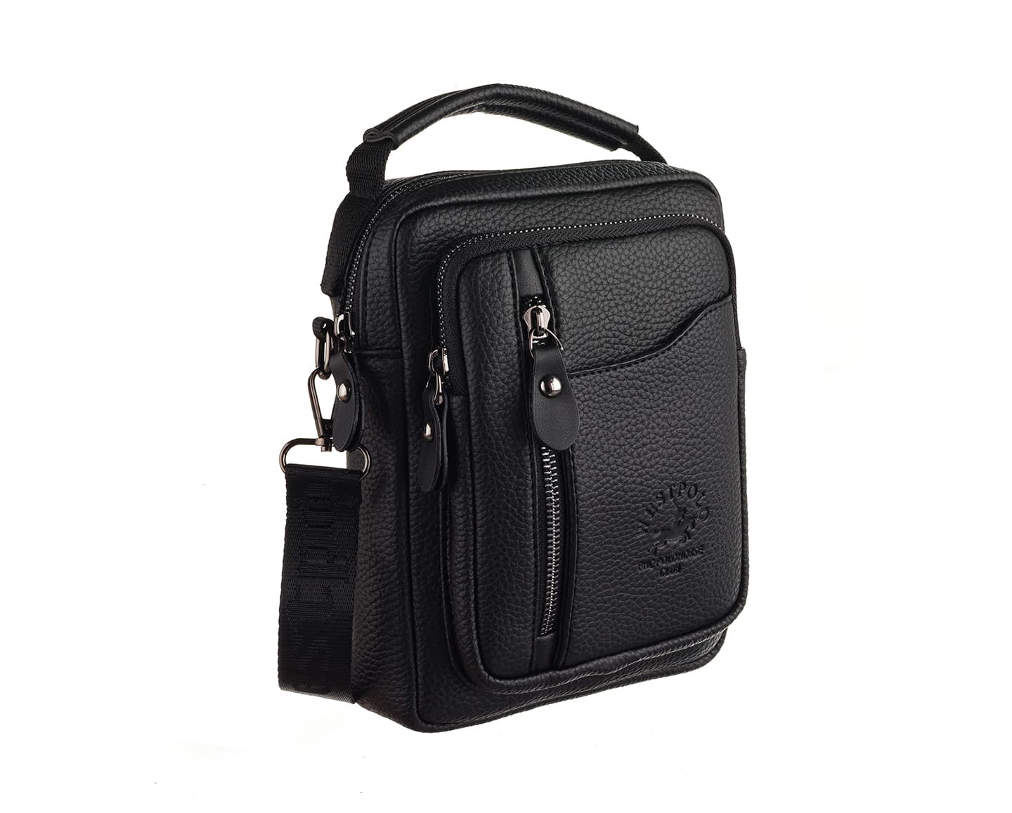 PU Leather & Canvas Men's Handbag, 7007