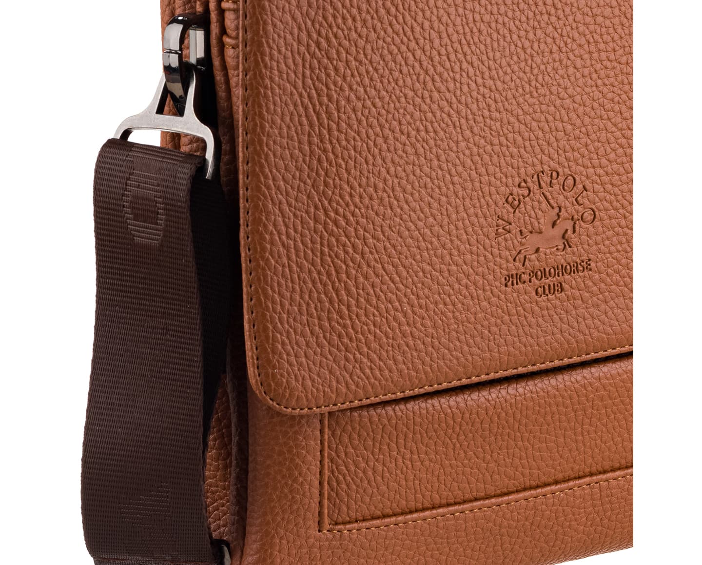 PU Leather Messenger Bag, 4001