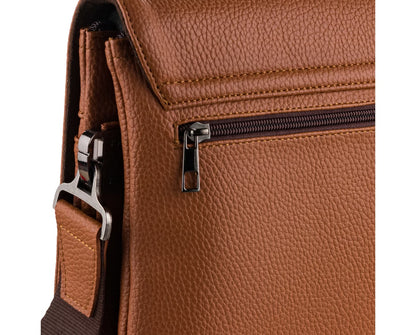 PU Leather Messenger Bag, 4001